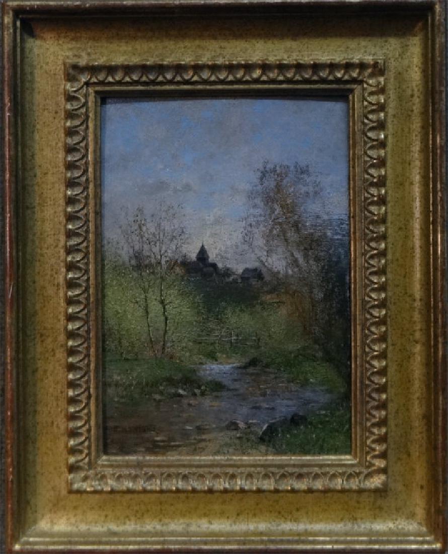 O/BD "SPRINGTIME" SGND A.C. HOWLAND: 10 1/2" X 7 1/2'