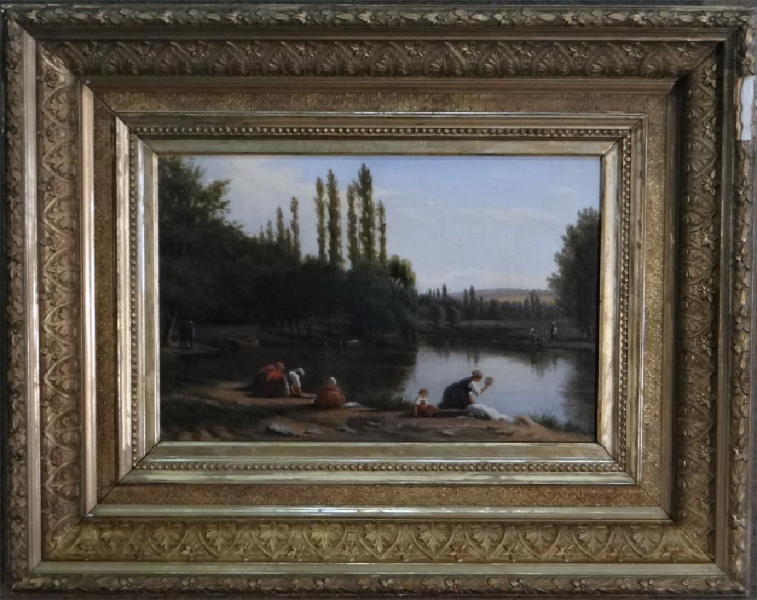 O/C 19THC. FRENCH GENRE SCENE, UNSGND (1 of 6)