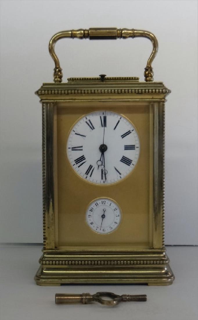 FRENCH CARRIAGE CLOCK W/ ALARM & REPEATER MOVEMENT (1 of 5)