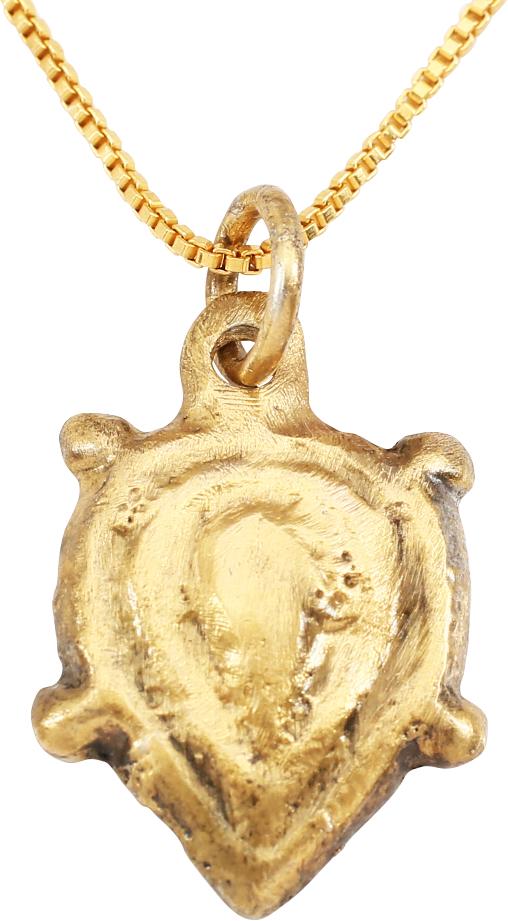 ANCIENT VIKING HEART PENDANT NECKLACE, 900-1050 AD (1 of 2)