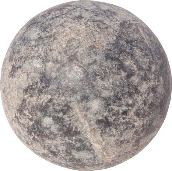 BATTLE OF WATERLOO ENGLISH MUSKET BALL: From the battlefield. Perfect "drop" as the field was saturated by rain at the time. Ex. Waterloo Museum, Broadstairs, Kent, England. With certificate of authenticity.