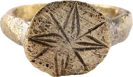 ROMAN/BYZANTINE CHRISTENING OR BAPTISM RING, C. 2ND-6TH CENTURY (1 of 2)