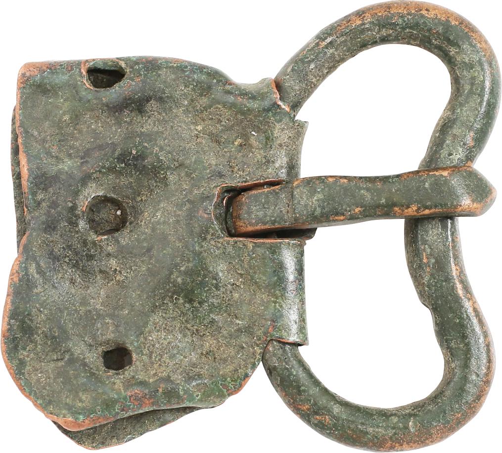 RARE ROMAN BELT BUCKLE FROM A LEGIONARIE 'S PLATE ARMOR, LORICA SEGMENTATA (1 of 2)