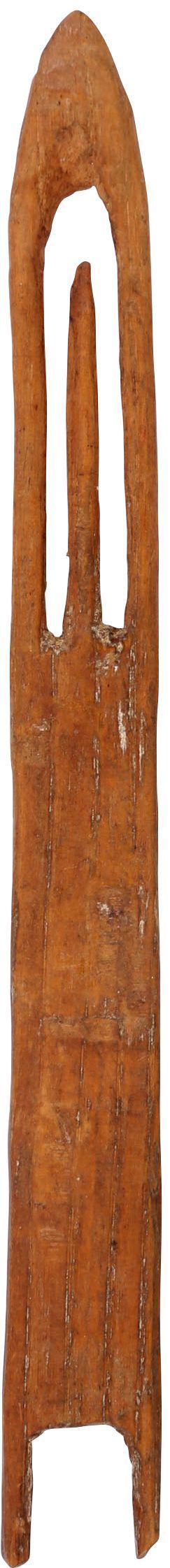 NORTHWEST COAST INDIAN NET WEAVING BOBBIN OR SHUTTLE (1 of 2)