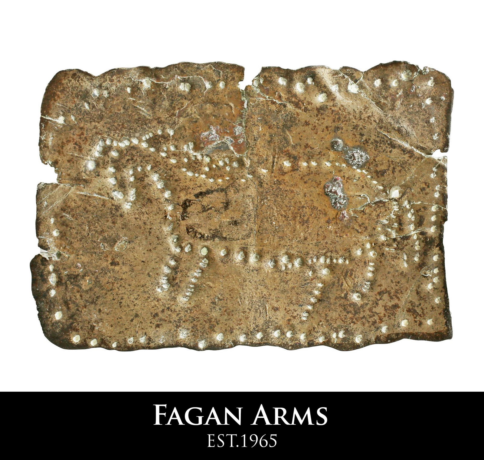 ANCIENT PARTHIAN VOTIVE PLAQUE FROM THE KUH DASHT HOARD: First century BC. The so-called Dark Ages of Parthia. Parthia, northeastern Persia, survived for centuries against the Roman and nomadic attacks. The Kuh Dasht Hoard was discovered in Northeast Iran i