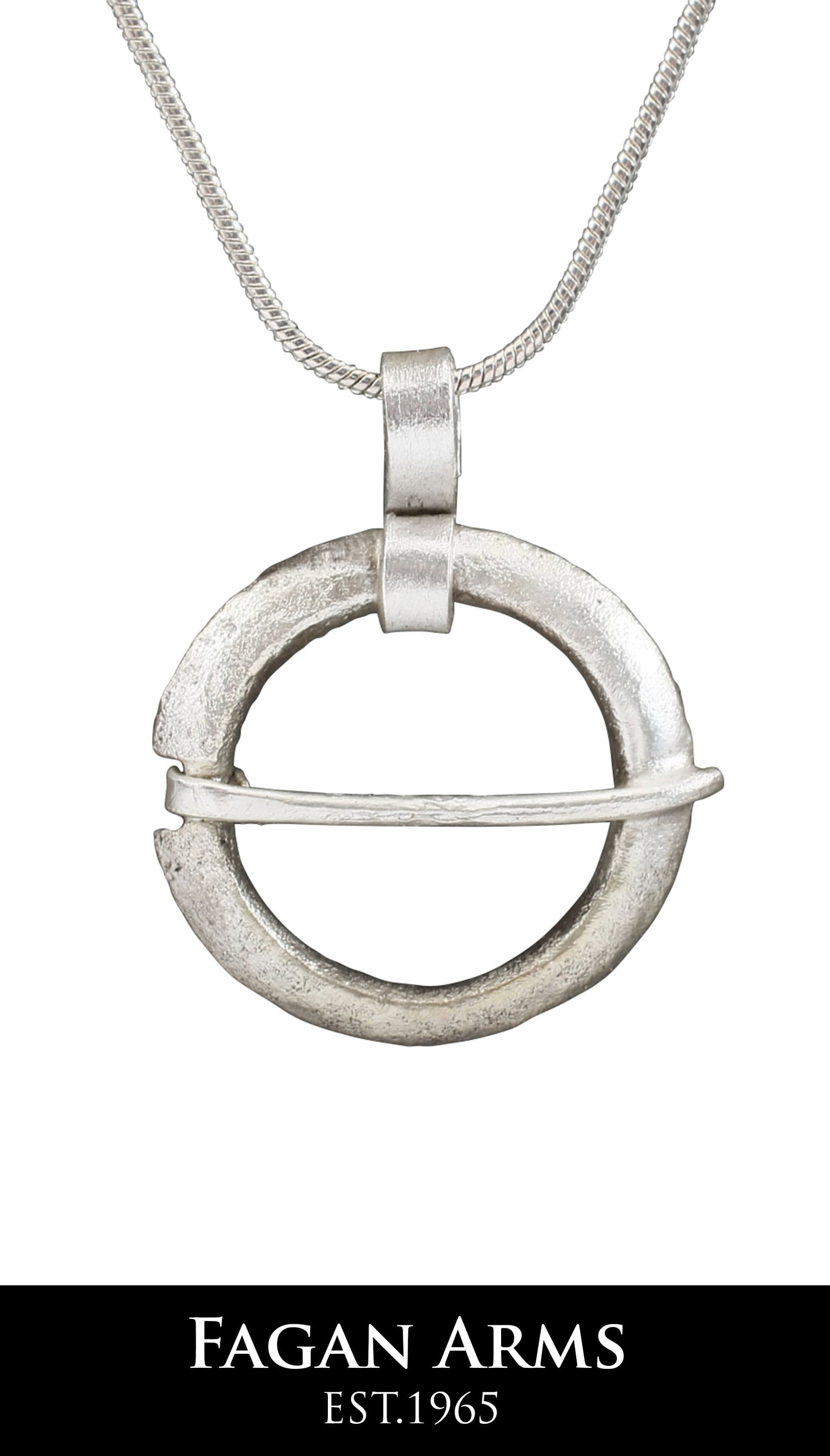 VIKING PROTECTIVE BROOCH NECKLACE C.870-1066: Worn in numbers on the surface of the jerkin, these small metal brooches provided a measure of protection against sword cuts and, in fact, were a form of armor. See current Public Television programmi