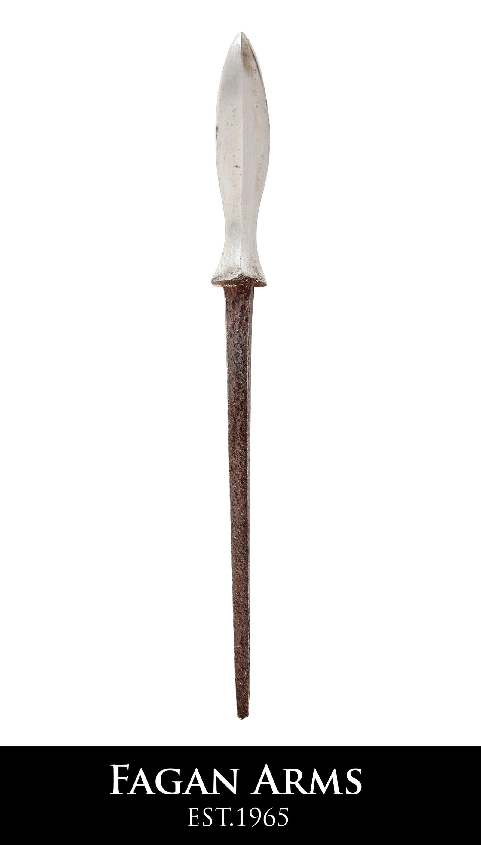 JAPANESE WAR ARROWHEAD YANO-NE: Edo period C.1608-1868. Willow leaf form, (yanagiha), Stone fig. 862 #2. Just over 4 5/8" overall length. The iconic armor-piercing war arrow. Very light gray patina to the point and stable rusted tan