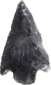 FINE PRE-COLUMBIAN OBSIDIAN ARROWHEAD
