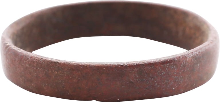 RARE COPPER VIKING WEDDING RING 900-1050 AD, SIZE 6 ¼ (1 of 2)