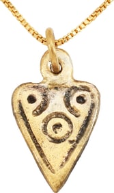 VIKING HEART PENDANT NECKLACE, C. 950-1050 AD