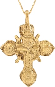 SUPERB EUROPEAN CROSS 17TH-18TH CENTURY