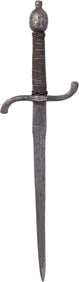 A GERMAN MINIATURE LEFT HAND DAGGER C.1590-1600