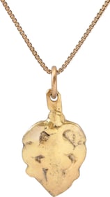 FINE VIKING HEART PENDANT NECKLACE, 10th-11th CENTURY