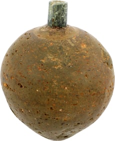 BYZANTINE POTTERY GRENADE, 10TH-12TH CENTURY