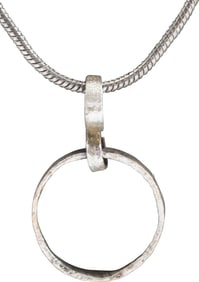 VIKING BEARD RING NECKLACE, 9TH-11TH CENTURY