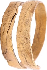 ANCIENT VIKING COIL RING, 9TH-10TH CENTURY, SIZE 10 ¾