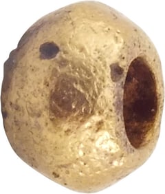 FINE LARGE VIKING GILT BRONZE BEAD