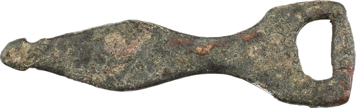 ROMAN LEGIONARY'S SWORD BELT TERMINAL, 2ND-3RD CENTURY AD