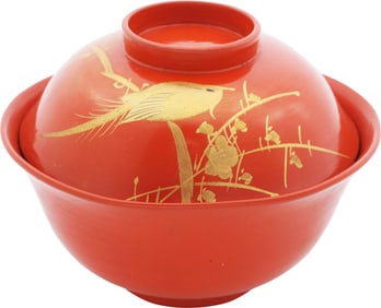 JAPANESE LACQUER BOWL OWAN