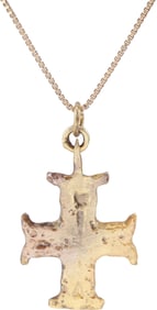 MEDIEVAL EUROPEAN PILGRIM'S RELIQUARY CROSS