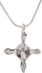 MEDIEVAL CHRISTIAN CROSS NECKLACE C.800-1000 AD