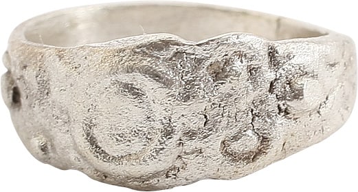 EUROPEAN BETROTHAL RING 9th-12th CENTURY, SIZE 4 3/4