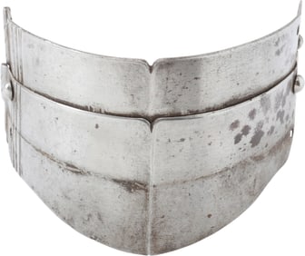 A FINE TWO PIECE ARMOR SEGMENT FROM A GERMAN THREE QUARTER ARMOR OF ABOUT 1540-50