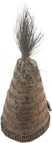 NAGA HEADHUNTER'S WICKER HELMET/HAT