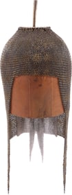RARE INDOPERSIAN MAIL COIF KULAH ZIRAH, 16th-17th CENTURY