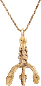 ANCIENT VIKING LUNAR PENDANT NECKLACE C.9TH-10TH CENTURY