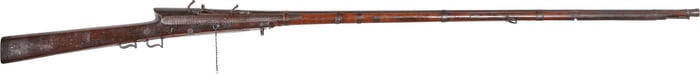 VERY RARE TWO SHOT SUPERIMPOSED INDO-PERSIAN MATCHLOCK MUSKET