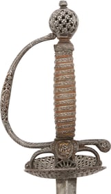 EUROPEAN IRON HILTED SMALLSWORD C.1760