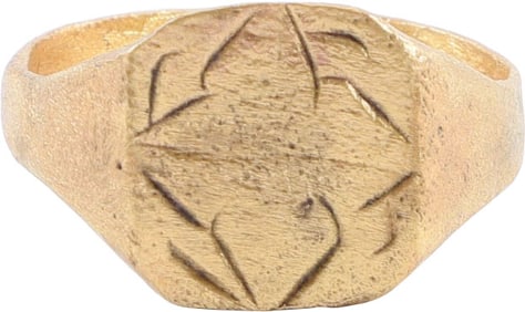 FINE MEDIEVAL EUROPEAN RING, SIZE 11 1/4