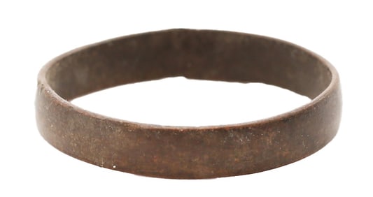 RARE COPPER VIKING WEDDING RING 900-1050 AD, SIZE 7 3/4