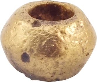 FINE LARGE VIKING GILT BRONZE BEAD