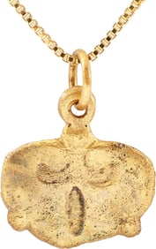 ANCIENT VIKING HEART PENDANT NECKLACE C.850-1050 AD