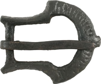 FINE ROMAN LEGIONARIES BELT BUCKLE, 3rd-4th CENTURY AD