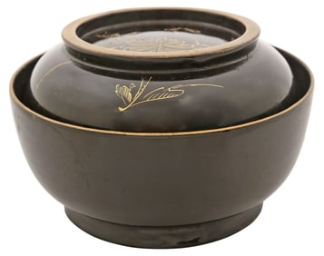 FINE JAPANESE LACQUER BOWL, OWAN. MEIJI PERIOD, BEFORE 1912