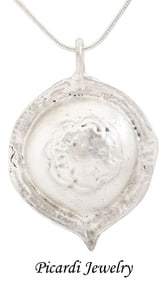 ROMAN WHEEL OF FORTUNE PENDANT NECKLACE