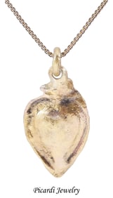 ANCIENT VIKING HEART PENDANT NECKLACE 800-900 AD