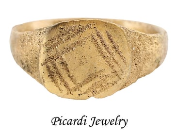 FINE MEDIEVAL EUROPEAN RING, SIZE 7