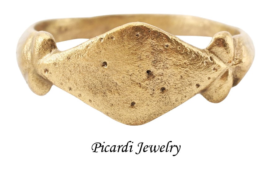 EUROPEAN BETROTHAL RING C.1600-1700 SIZE 9 ¾ (1 of 5)