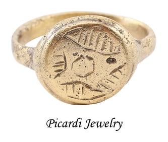 EUROPEAN SPIRITUAL/TALISMANIC RING, 13TH-16TH CENTURY AD
