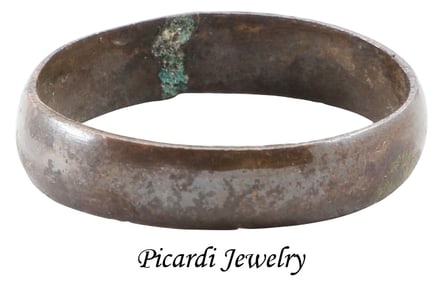 RARE COPPER VIKING WEDDING RING, 900-1050 AD, SIZE 10 1 ⁄ 2