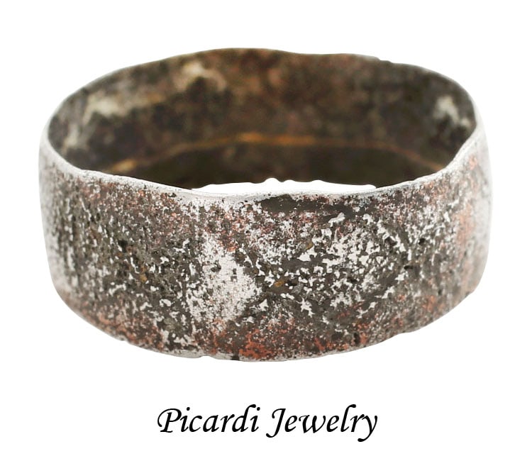 VIKING SILVER WEDDING RING, 9TH-11TH CENTURY, SIZE 5 (1 of 5)