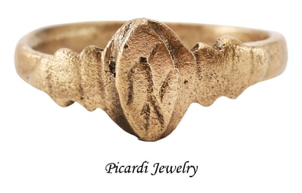 EUROPEAN BETROTHAL RING 16TH-17th CENTURY SIZE 9