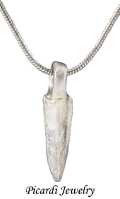 FINE GREEK ARROWHEAD PENDANT NECKLACE C.8TH-5TH CENTURY BC