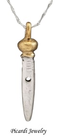 FINE ROMAN GLADIUS PENDANT NECKLACE 1ST-3RD CENTURY AD