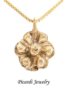 ROMAN WHEEL OF FORTUNE AMULET NECKLACE, 5TH-7TH CENTURY AD