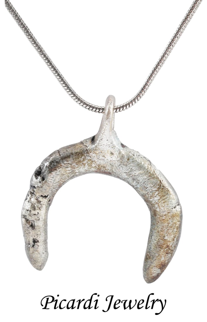 VIKING LUNAR PENDANT NECKLACE, C.900-1000 AD (1 of 4)